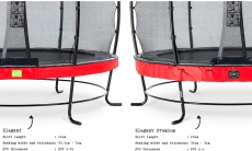 Батут з сіткою Exit Elegant Premium 3050 мм red